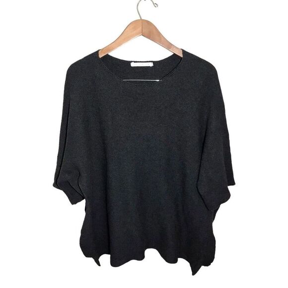 Friday’s Project Wool Blend Sweater Womens Medium High Side Slits Oversized Gray - Picture 1 of 5